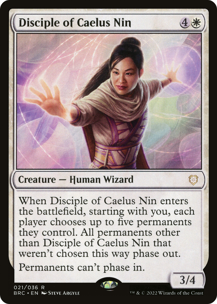Disciple of Caelus Nin (21) [The Brothers' War Commander] foil - Deck Out Gaming