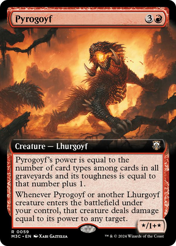 Pyrogoyf (Extended Art) (59) [Modern Horizons 3 Commander] - Deck Out Gaming