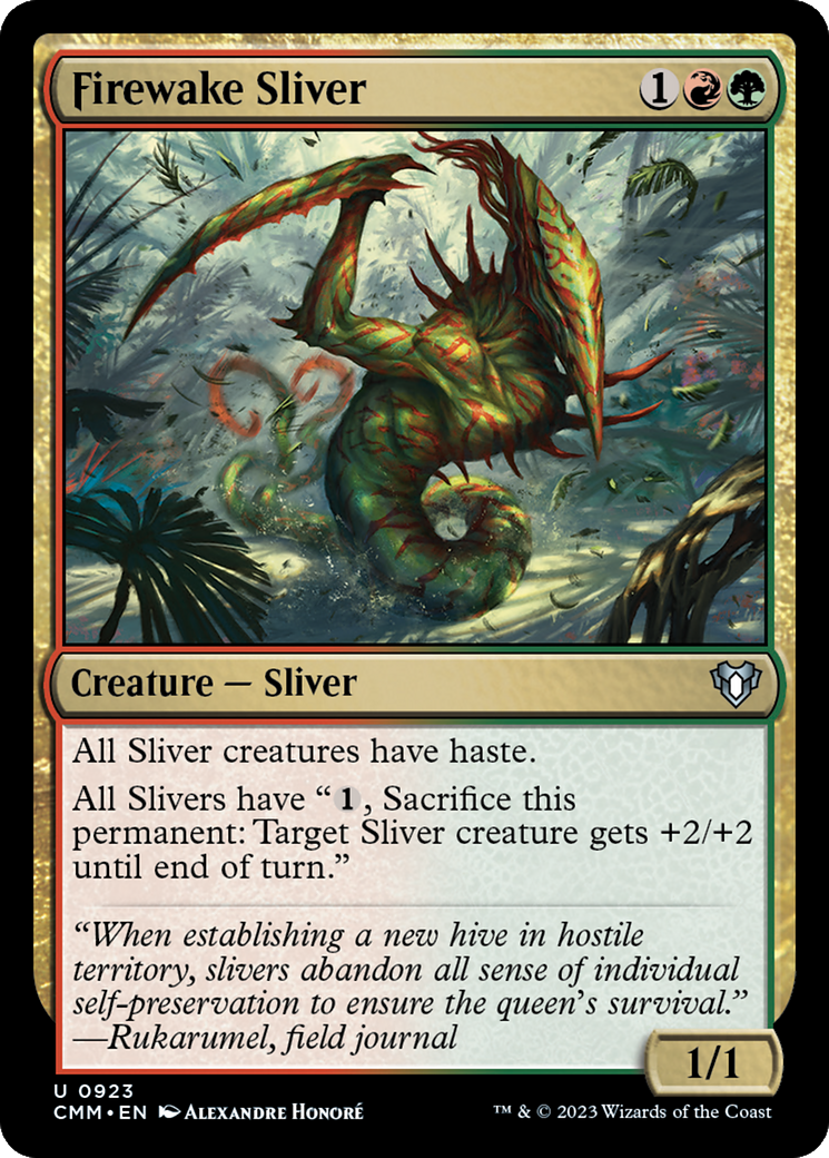 Firewake Sliver (923) [Commander Masters] - Deck Out Gaming