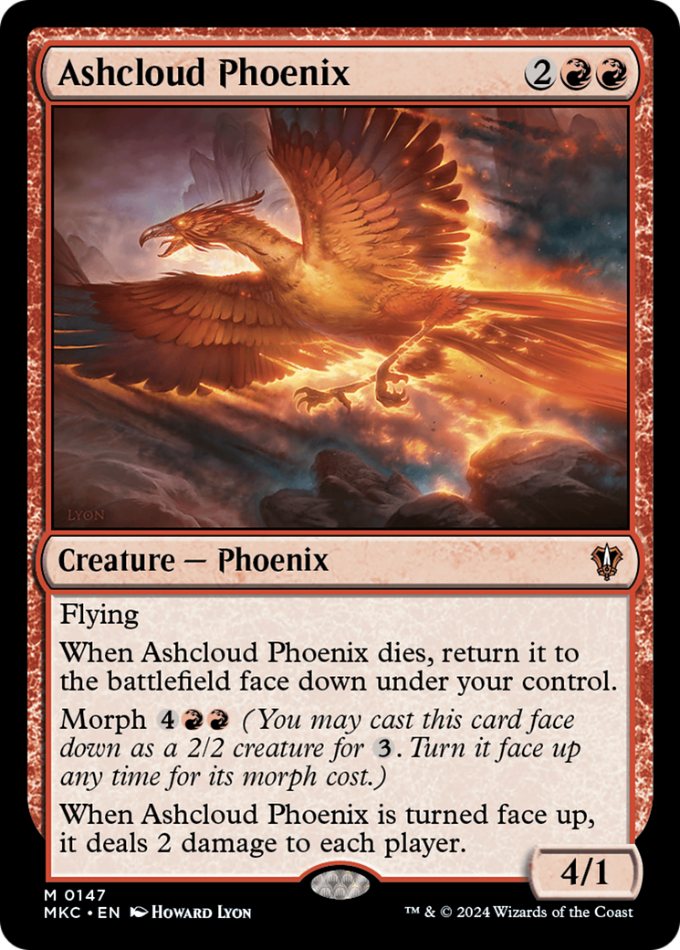Ashcloud Phoenix (147) [Murders at Karlov Manor Commander] - Deck Out Gaming