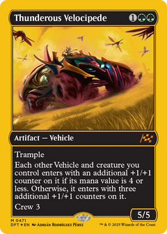 Thunderous Velocipede (First-Place Foil) (471) [Aetherdrift] foil - Deck Out Gaming