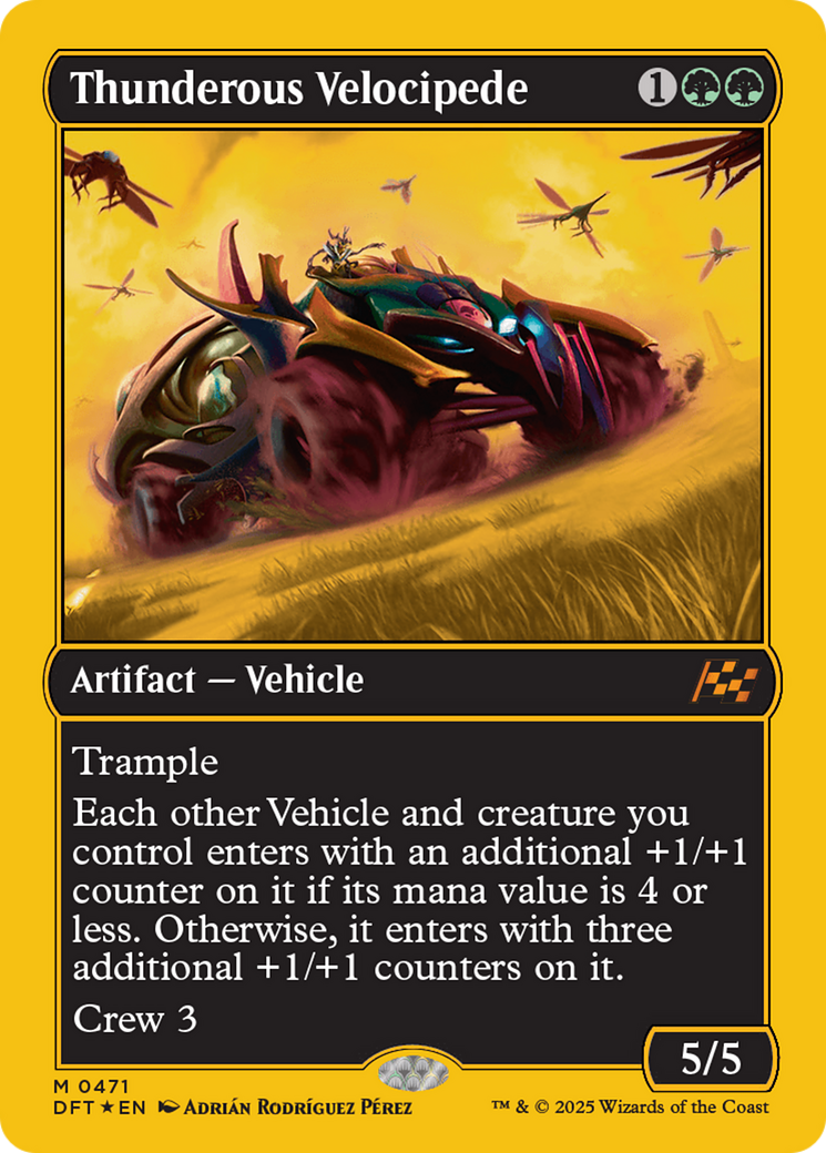 Thunderous Velocipede (First-Place Foil) (471) [Aetherdrift] foil - Deck Out Gaming