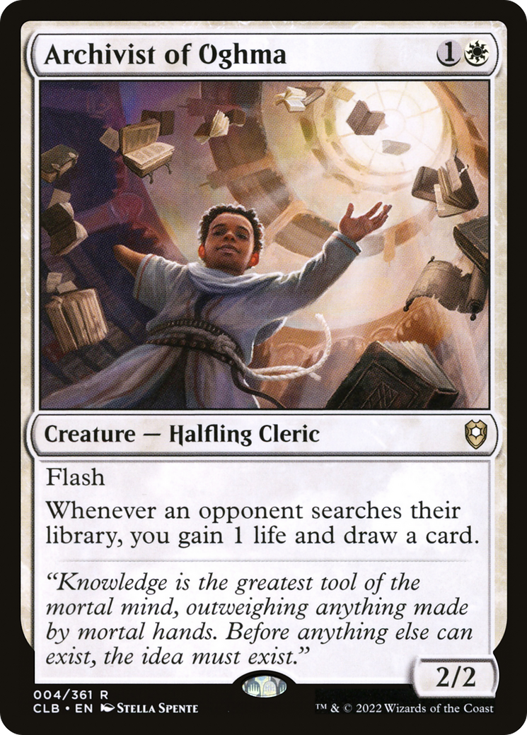 Archivist of Oghma (4) [Commander Legends: Battle for Baldur's Gate] foil - Deck Out Gaming