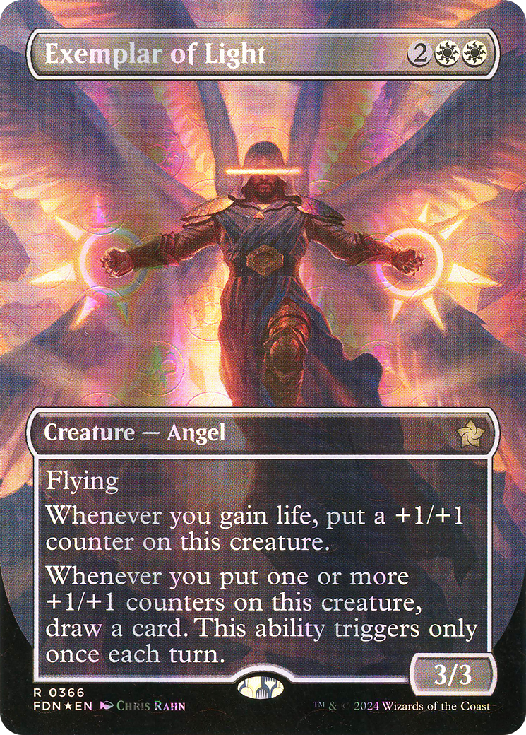 Exemplar of Light (Borderless) (Mana Foil) (366) [Foundations] foil - Deck Out Gaming