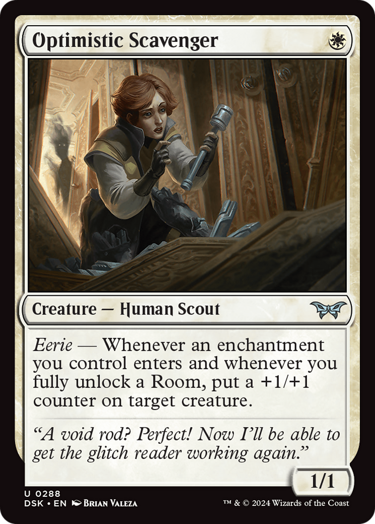 Optimistic Scavenger (0288) (288) [Duskmourn: House of Horror] - Deck Out Gaming