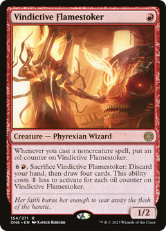 Vindictive Flamestoker (154) [Phyrexia: All Will Be One] foil - Deck Out Gaming