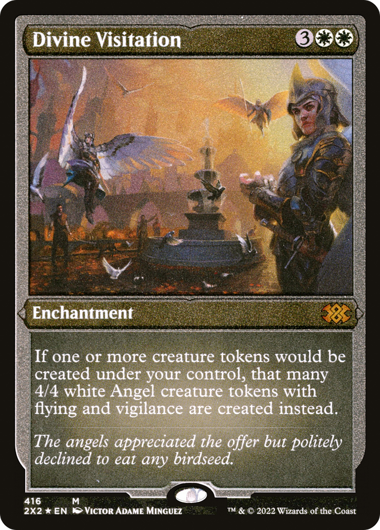 Divine Visitation (Foil Etched) (416) [Double Masters 2022] foil - Deck Out Gaming