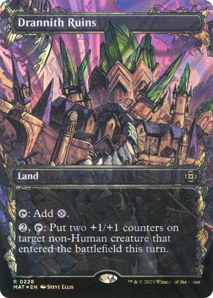 Drannith Ruins (Halo Foil) (228) [March of the Machine: The Aftermath] foil - Deck Out Gaming