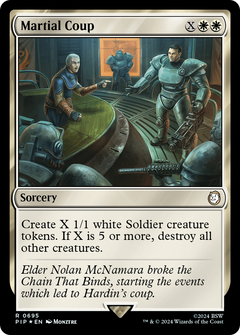 Martial Coup (Surge Foil) (695) [Fallout] foil - Deck Out Gaming