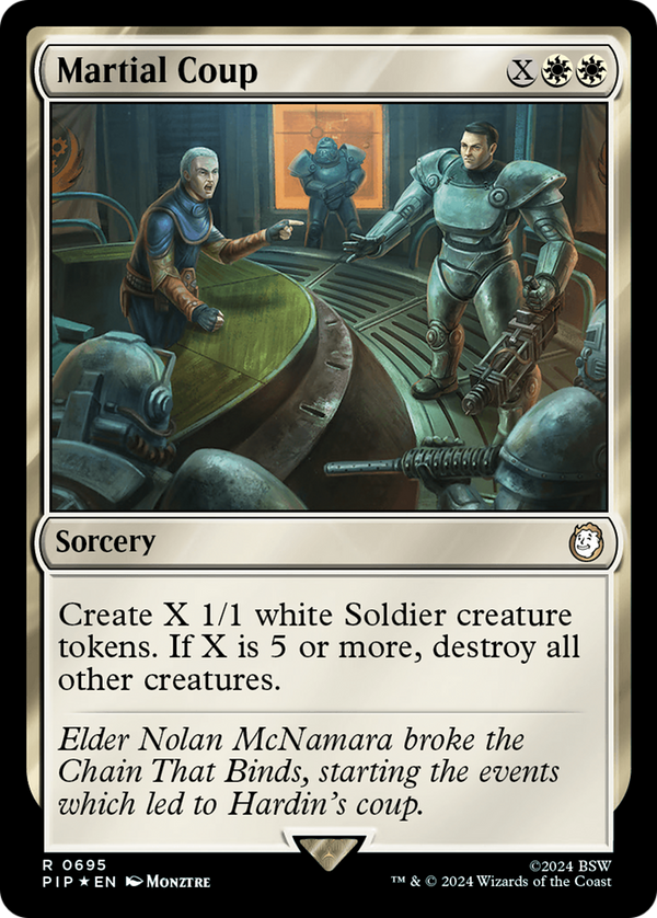 Martial Coup (Surge Foil) (695) [Fallout] foil - Deck Out Gaming