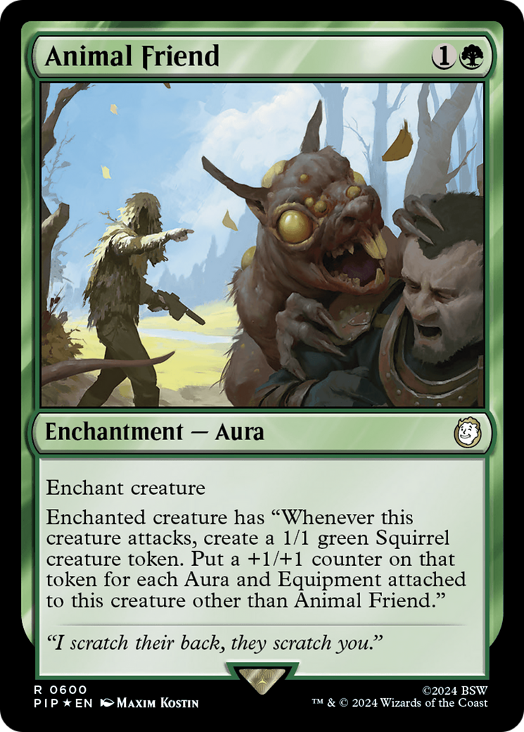Animal Friend (Surge Foil) (600) [Fallout] foil - Deck Out Gaming