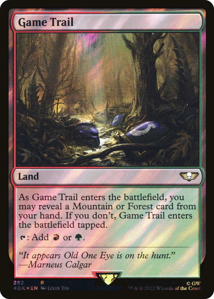 Game Trail (Surge Foil) (282) [Warhammer 40,000 Commander] foil - Deck Out Gaming