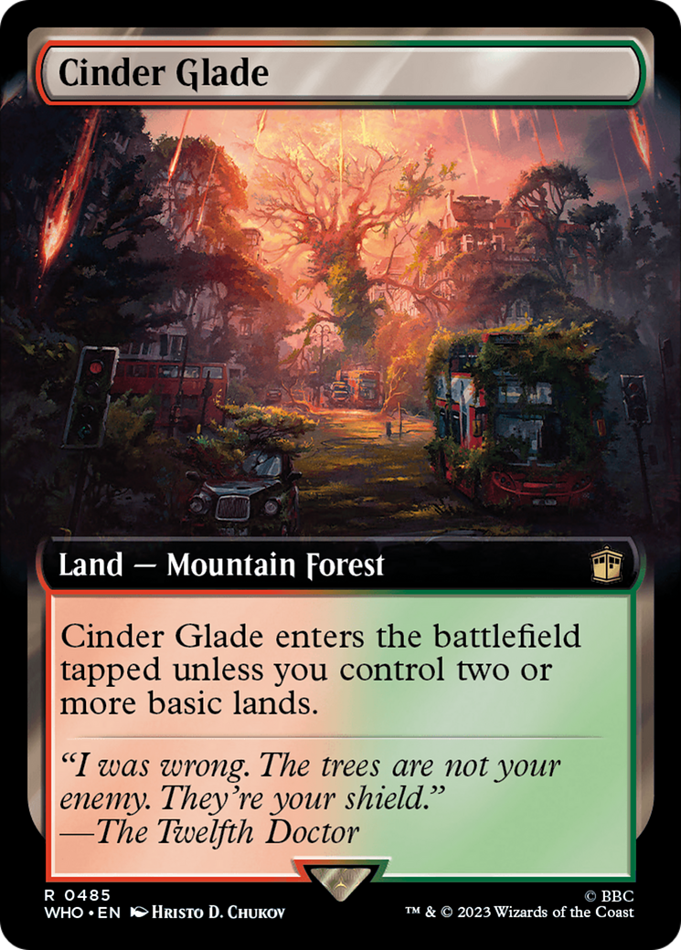 Cinder Glade (Extended Art) (485) [Doctor Who] - Deck Out Gaming