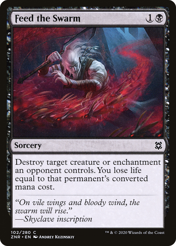 Feed the Swarm (102) [Zendikar Rising] foil - Deck Out Gaming