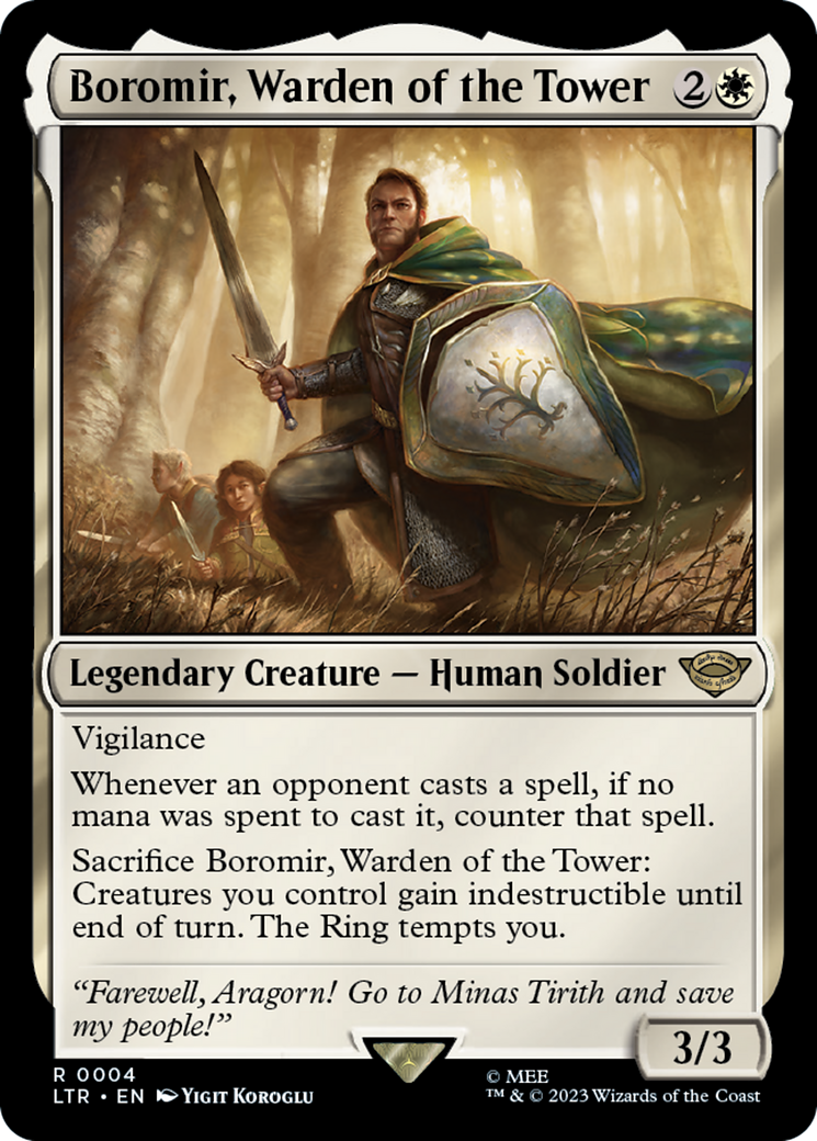 Boromir, Warden of the Tower (4) [The Lord of the Rings: Tales of Middle-earth] foil - Deck Out Gaming