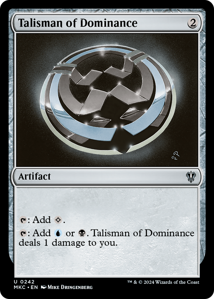 Talisman of Dominance (242) [Murders at Karlov Manor Commander] - Deck Out Gaming