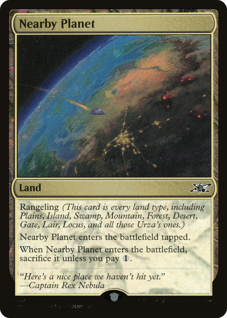 Nearby Planet (Galaxy Foil) (484) [Unfinity] foil - Deck Out Gaming