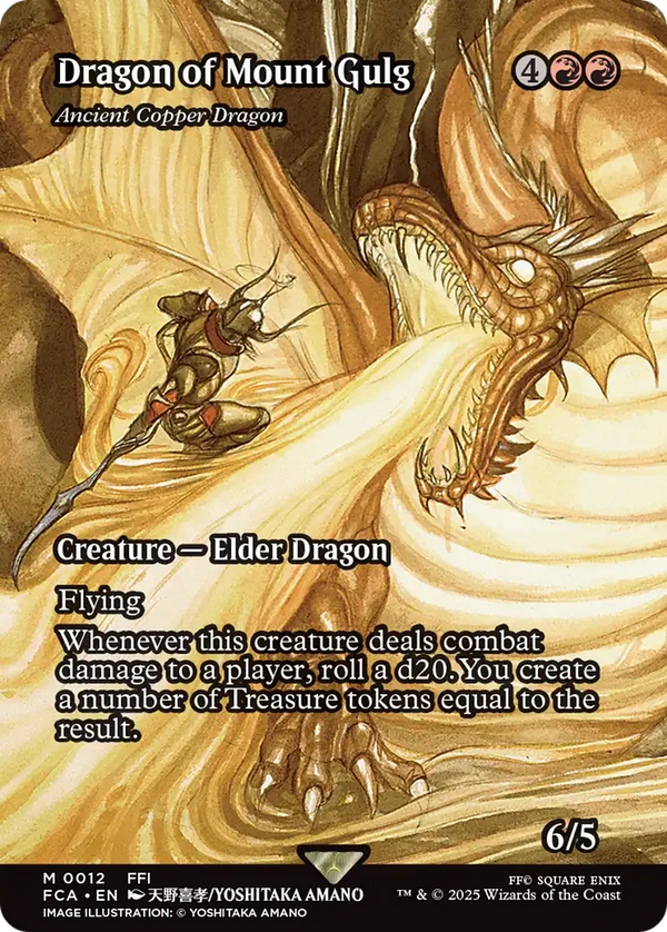 Dragon of Mount Gulg - Ancient Copper Dragon (Showcase) (12) [FINAL FANTASY: Through the Ages] foil - Deck Out Gaming