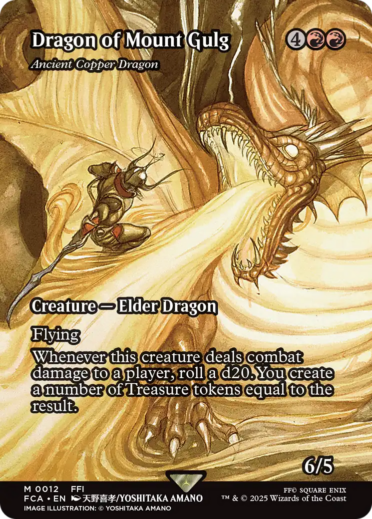 Dragon of Mount Gulg - Ancient Copper Dragon (Showcase) (12) [FINAL FANTASY: Through the Ages] foil - Deck Out Gaming