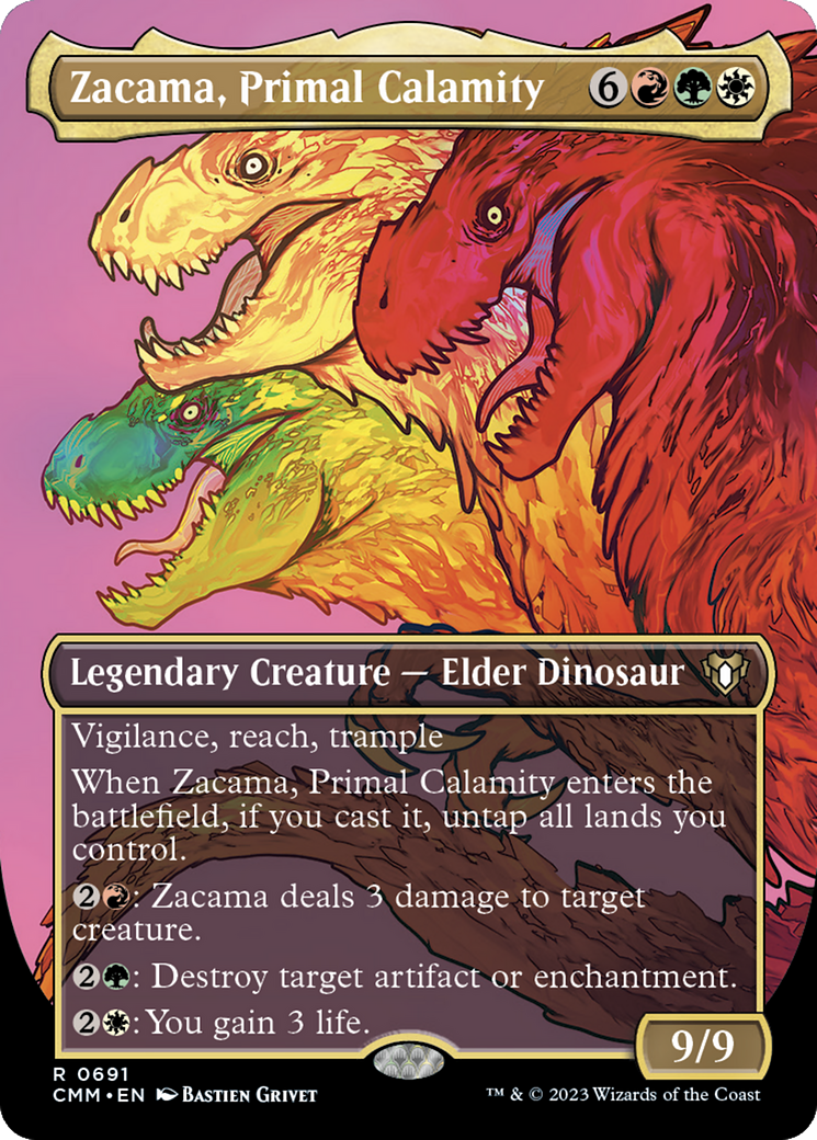Zacama, Primal Calamity (Borderless) (691) [Commander Masters] foil - Deck Out Gaming