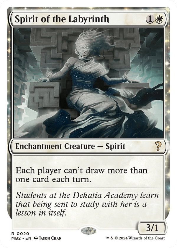 Spirit of the Labyrinth (White Border) (20) [Mystery Booster 2] - Deck Out Gaming