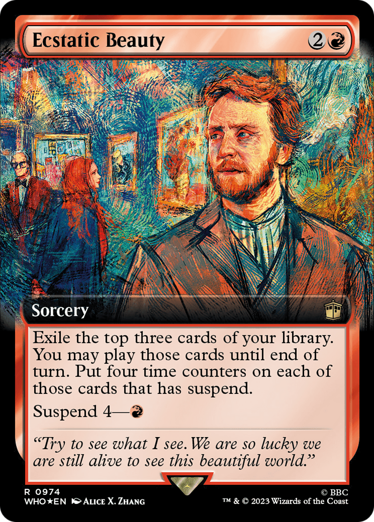 Ecstatic Beauty (Extended Art) (Surge Foil) (974) [Doctor Who] foil - Deck Out Gaming