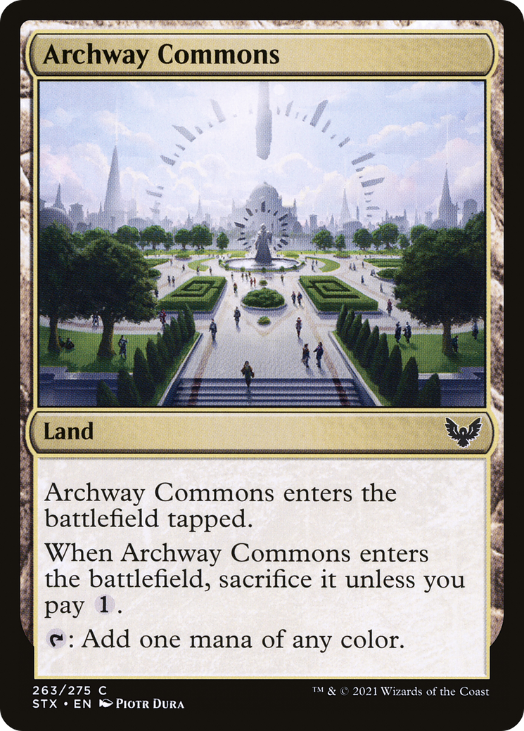 Archway Commons (263) [Strixhaven: School of Mages] foil - Deck Out Gaming