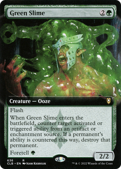 Green Slime (Extended Art) (636) [Commander Legends: Battle for Baldur's Gate] - Deck Out Gaming