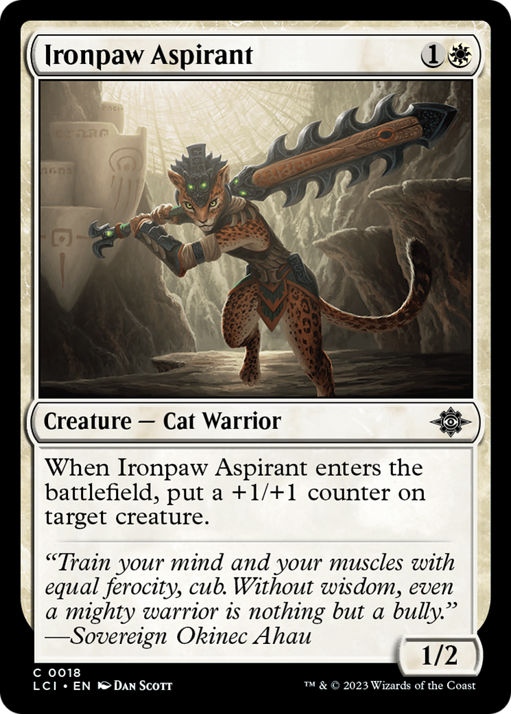 Ironpaw Aspirant (18) [The Lost Caverns of Ixalan] foil - Deck Out Gaming