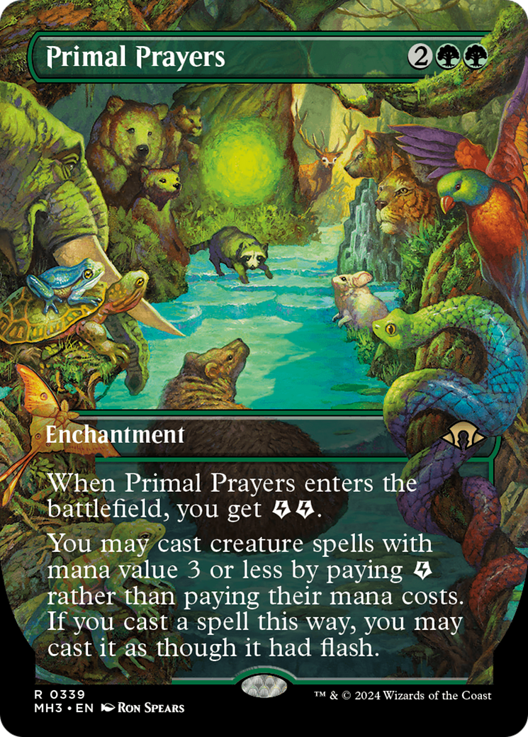 Primal Prayers (Borderless) (339) [Modern Horizons 3] - Deck Out Gaming