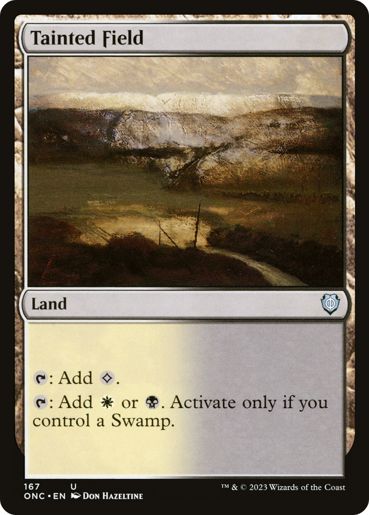 Tainted Field (167) [Commander: Phyrexia: All Will Be One] - Deck Out Gaming