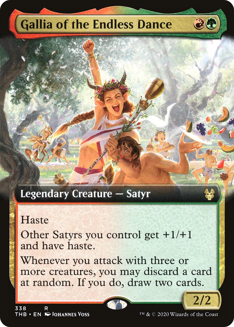 Gallia of the Endless Dance (Extended Art) (338) [Theros Beyond Death] foil - Deck Out Gaming