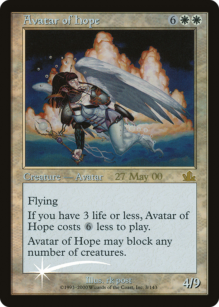 Avatar of Hope (3) [Prerelease Cards] foil - Deck Out Gaming