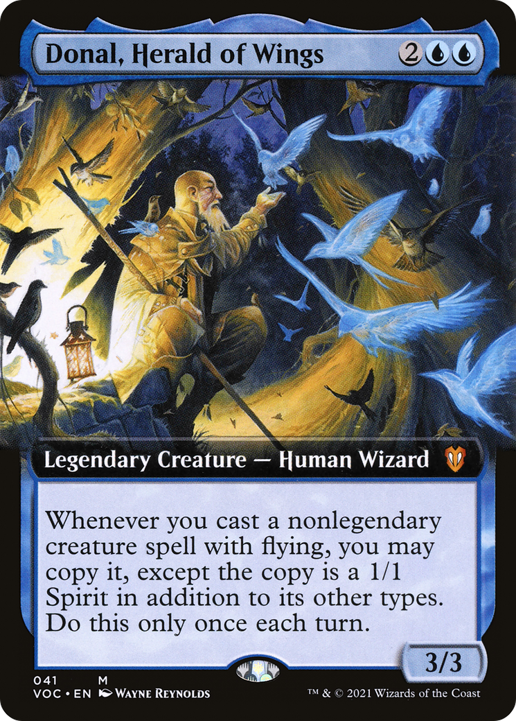Donal, Herald of Wings (Extended Art) (41) [Commander: Innistrad: Crimson Vow] - Deck Out Gaming