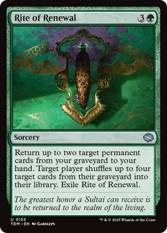 Rite of Renewal (153) [Tarkir: Dragonstorm] foil - Deck Out Gaming