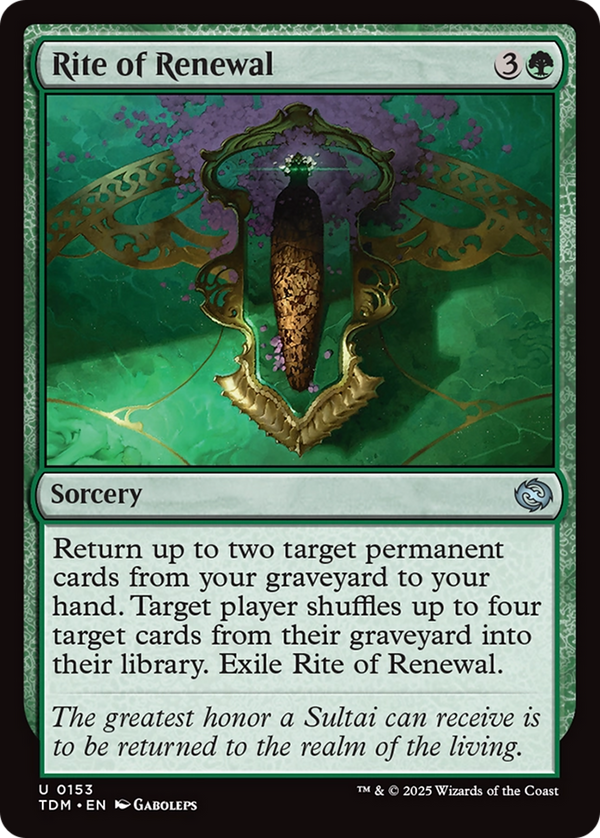 Rite of Renewal (153) [Tarkir: Dragonstorm] foil - Deck Out Gaming