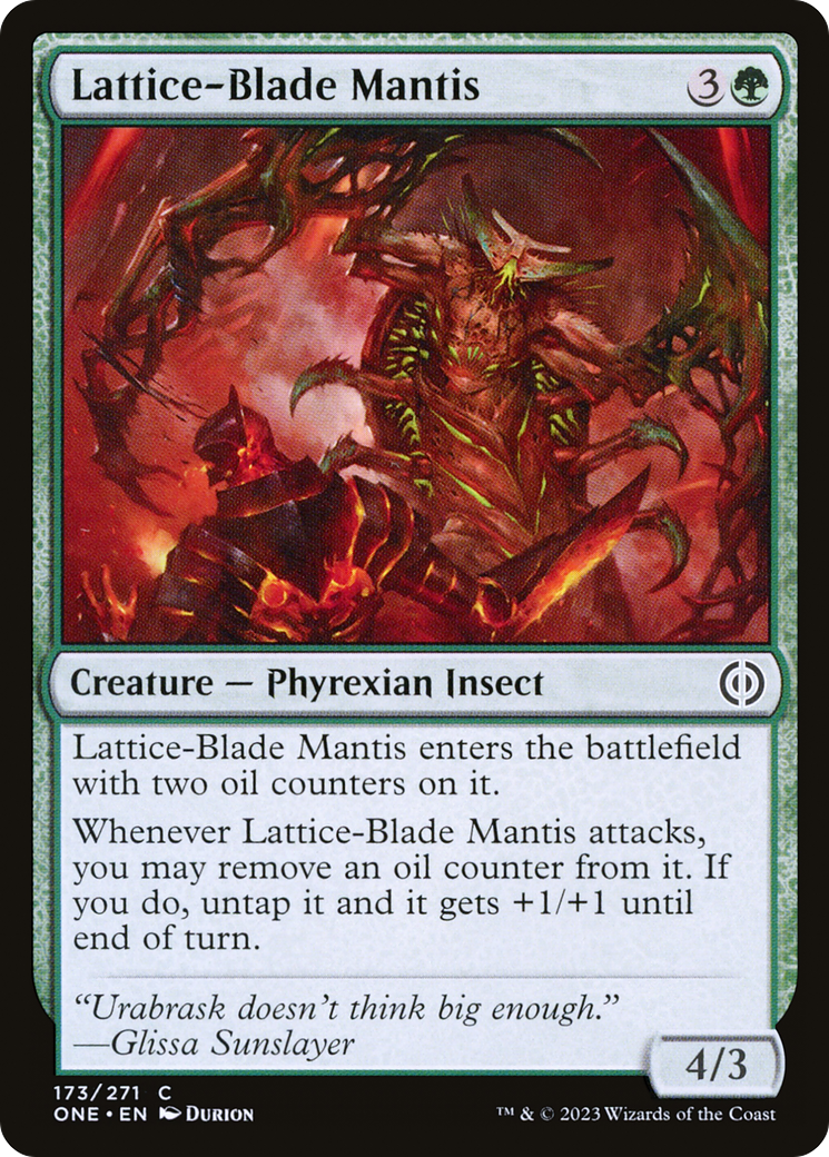 Lattice-Blade Mantis (173) [Phyrexia: All Will Be One] - Deck Out Gaming