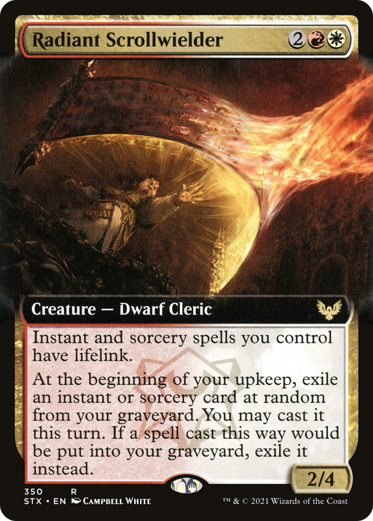 Radiant Scrollwielder (Extended Art) (350) [Strixhaven: School of Mages] foil - Deck Out Gaming
