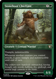 Stonehoof Chieftain (573) [Commander Masters] etched - Deck Out Gaming