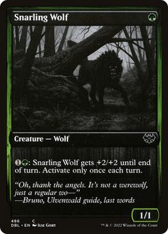 Snarling Wolf (486) (486) [Innistrad: Double Feature] - Deck Out Gaming