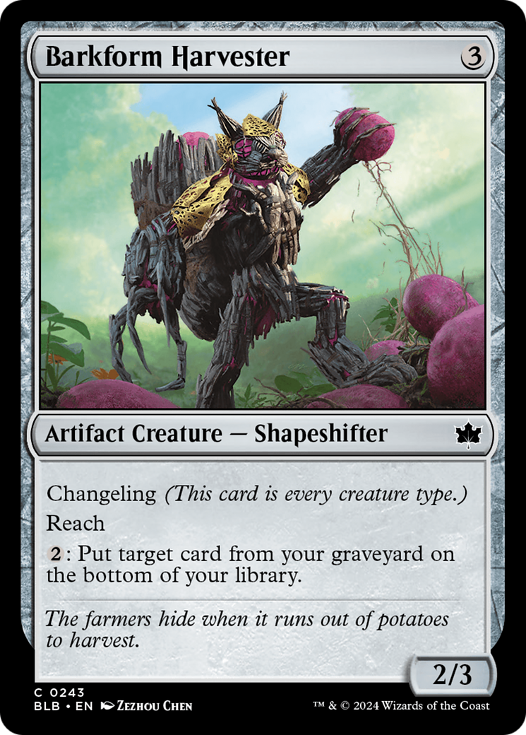 Barkform Harvester (243) [Bloomburrow] foil - Deck Out Gaming