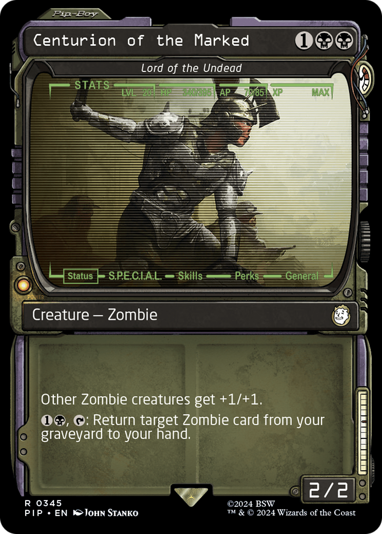 Centurion of the Marked - Lord of the Undead (Showcase) (345) [Fallout] foil - Deck Out Gaming