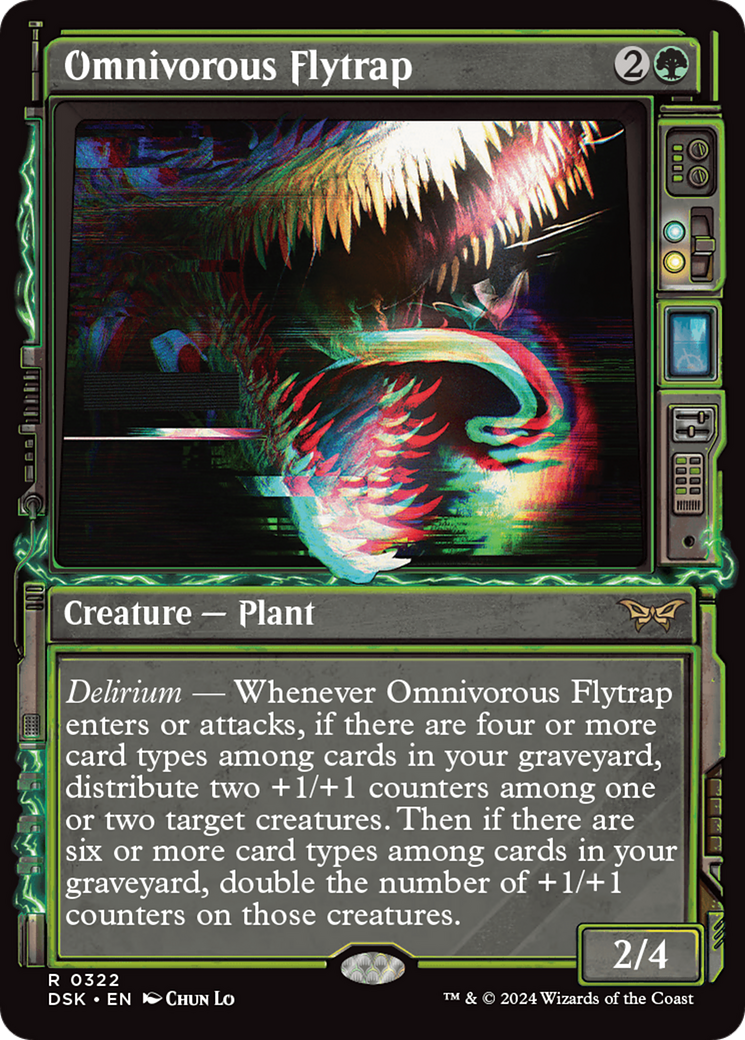 Omnivorous Flytrap (Showcase) (322) [Duskmourn: House of Horror] foil - Deck Out Gaming