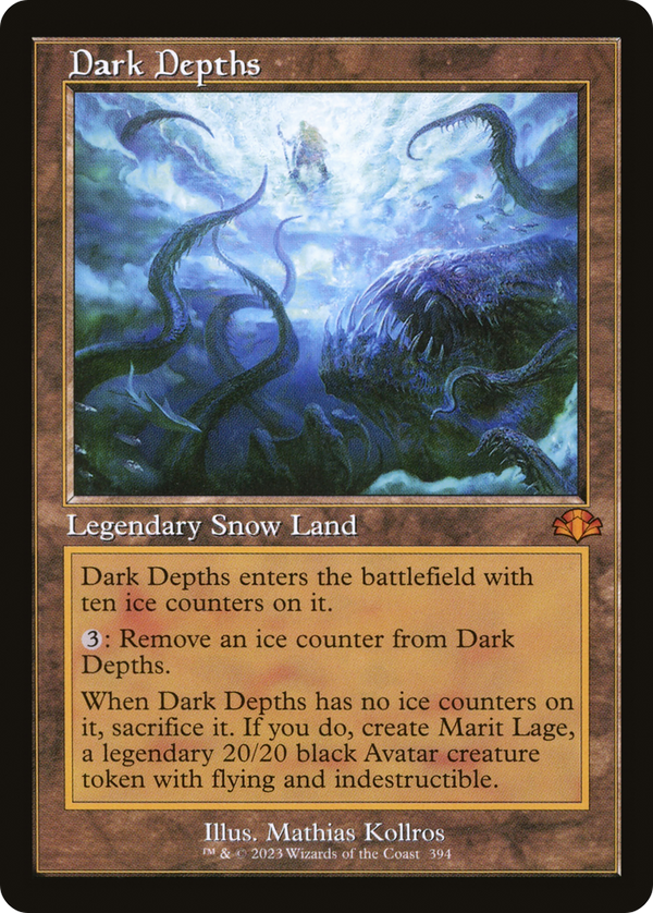 Dark Depths (Retro Frame) (394) [Dominaria Remastered] foil - Deck Out Gaming