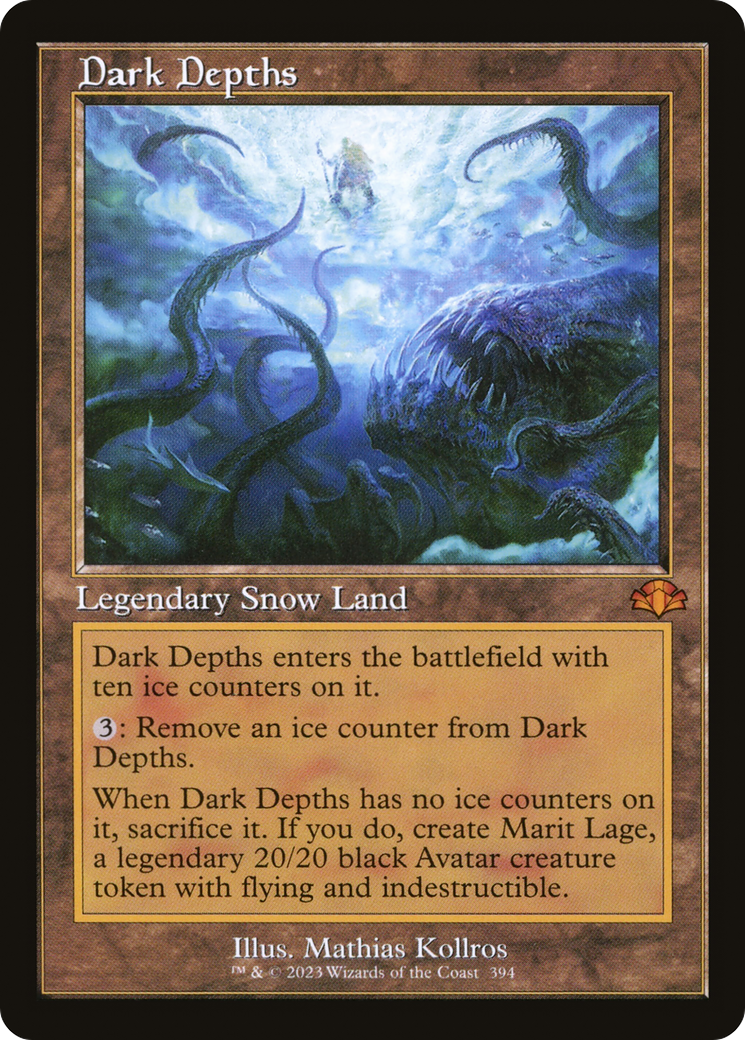 Dark Depths (Retro Frame) (394) [Dominaria Remastered] foil - Deck Out Gaming