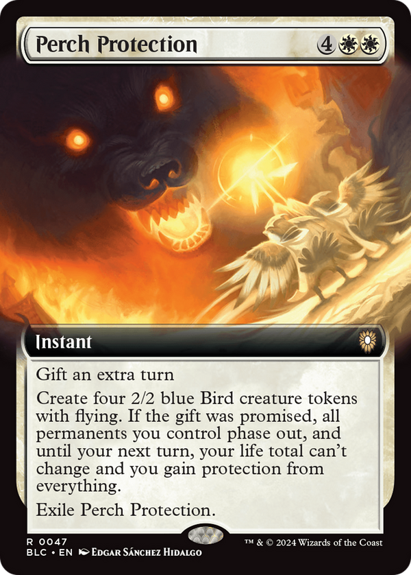 Perch Protection (Extended Art) (47) [Bloomburrow Commander] - Deck Out Gaming
