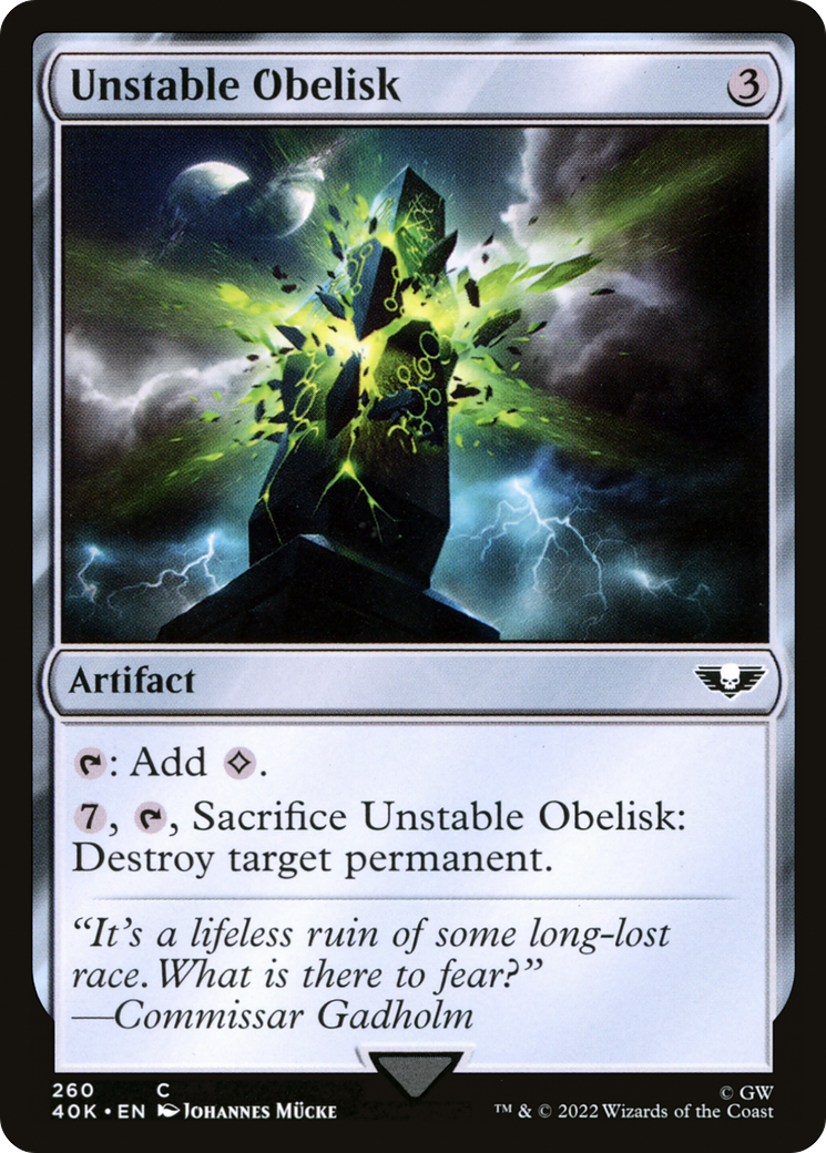 Unstable Obelisk (260) [Universes Beyond: Warhammer 40,000] - Deck Out Gaming