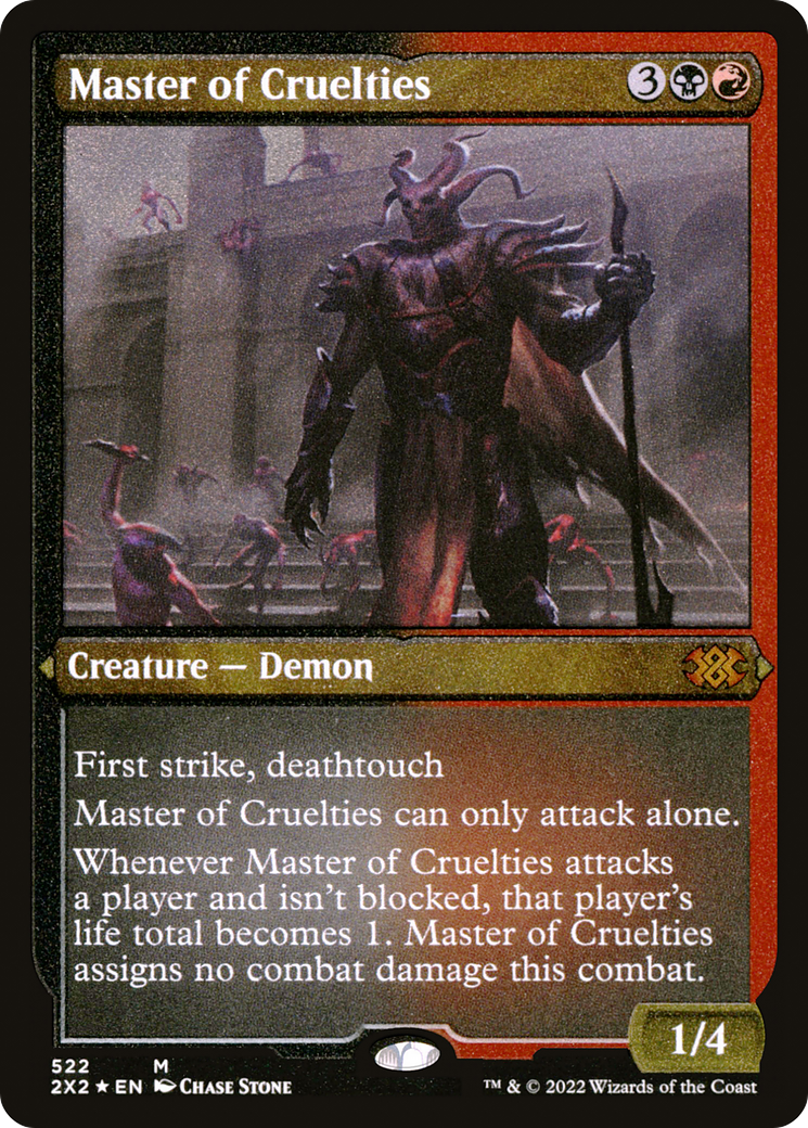 Master of Cruelties (Foil Etched) (522) [Double Masters 2022] foil - Deck Out Gaming