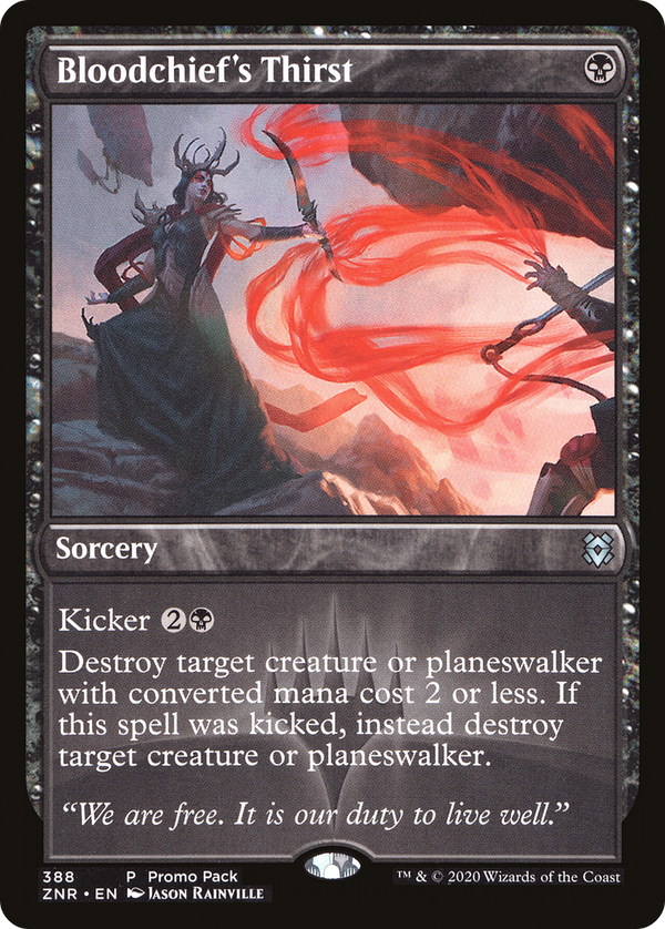 Bloodchief's Thirst (388) [Promo Pack: Zendikar Rising] foil - Deck Out Gaming