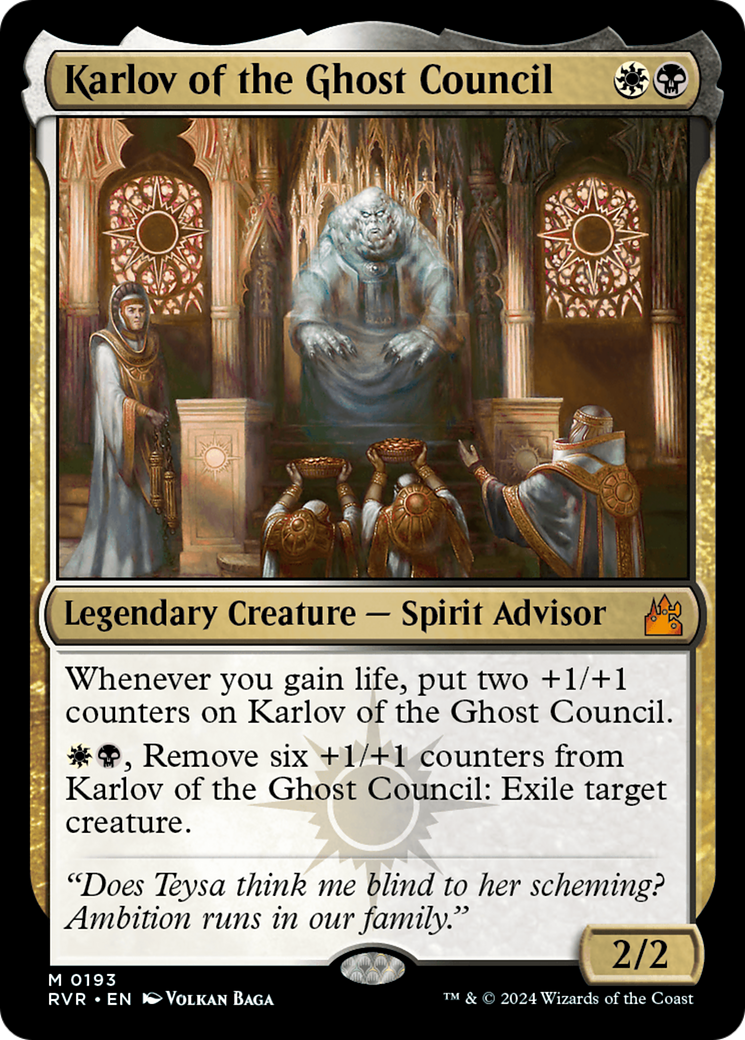 Karlov of the Ghost Council (193) [Ravnica Remastered] foil - Deck Out Gaming